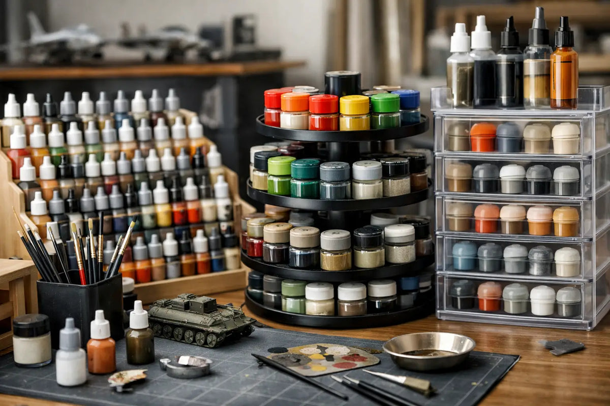 12 Best Paint Storage Ideas for Model Benches