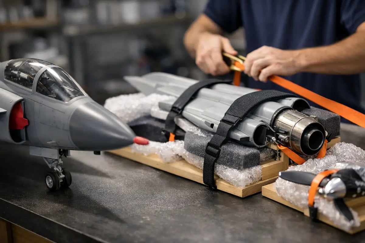 How to Secure Scale Aircraft Parts Safely