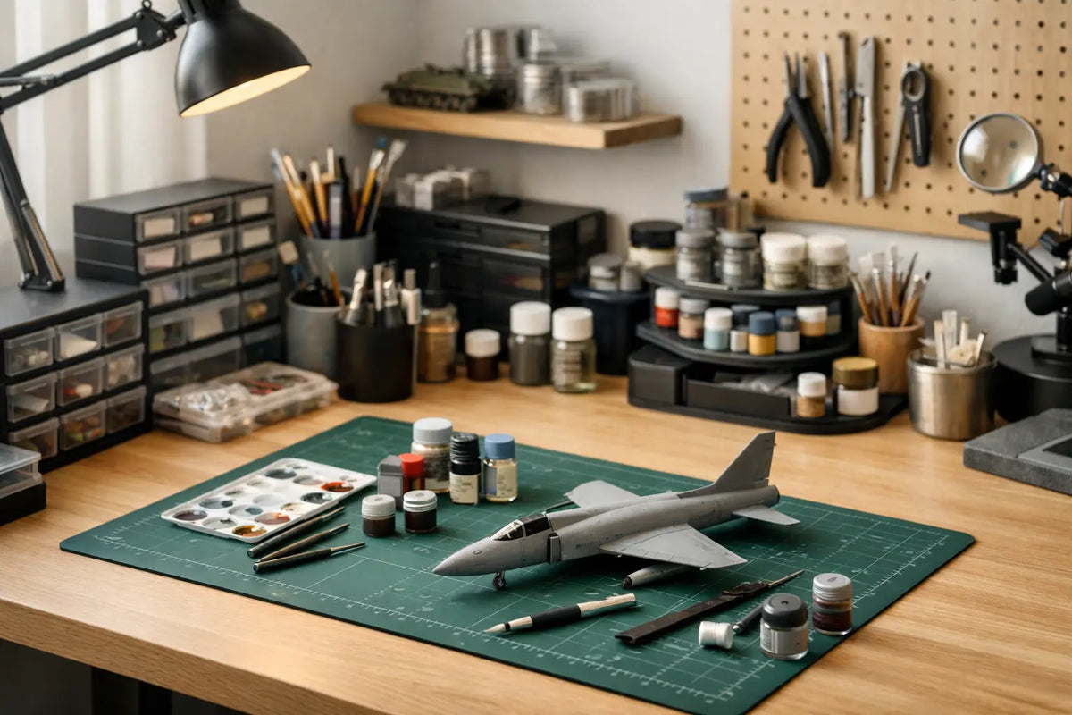 Organising a Modelling Desk Without Wasting Space