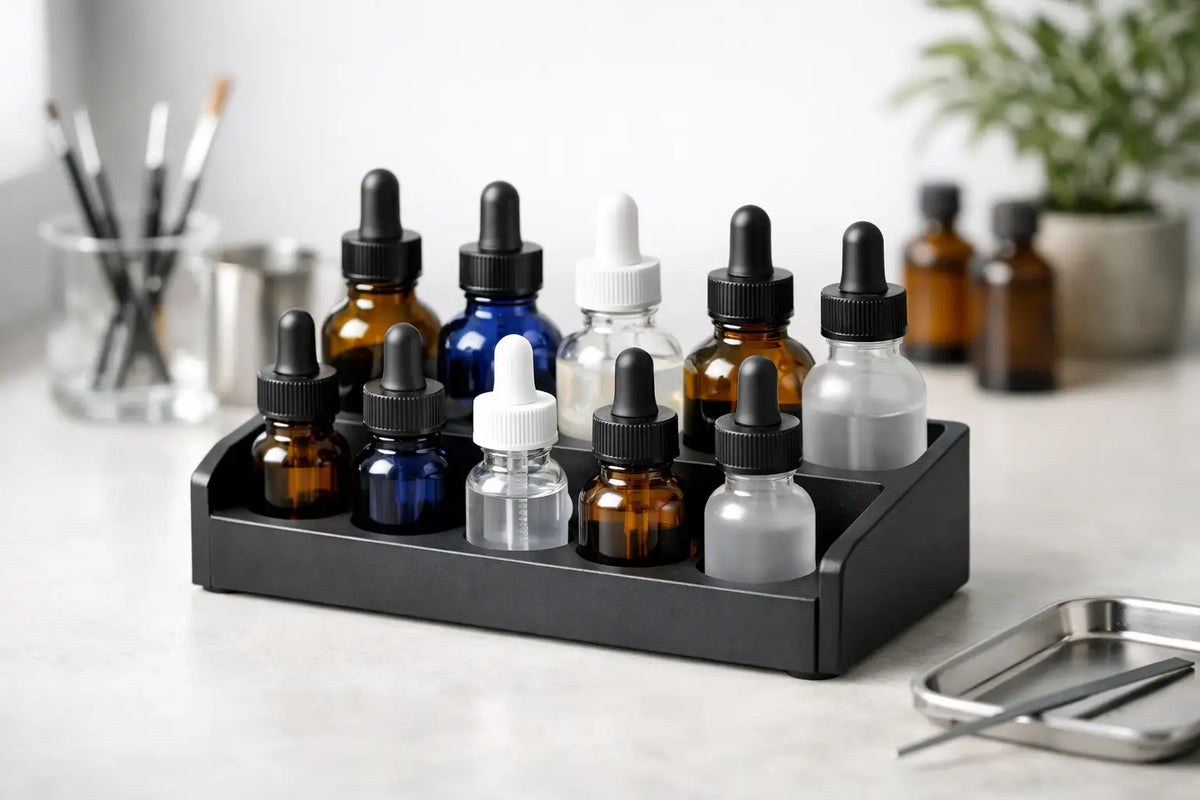 Dropper Bottle Organiser for Tidy Benches