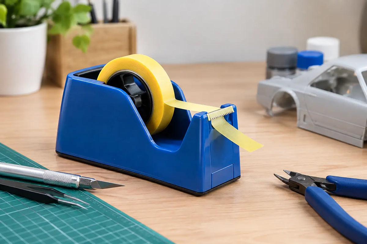 Using a Tamiya Tape Dispenser on Your Bench