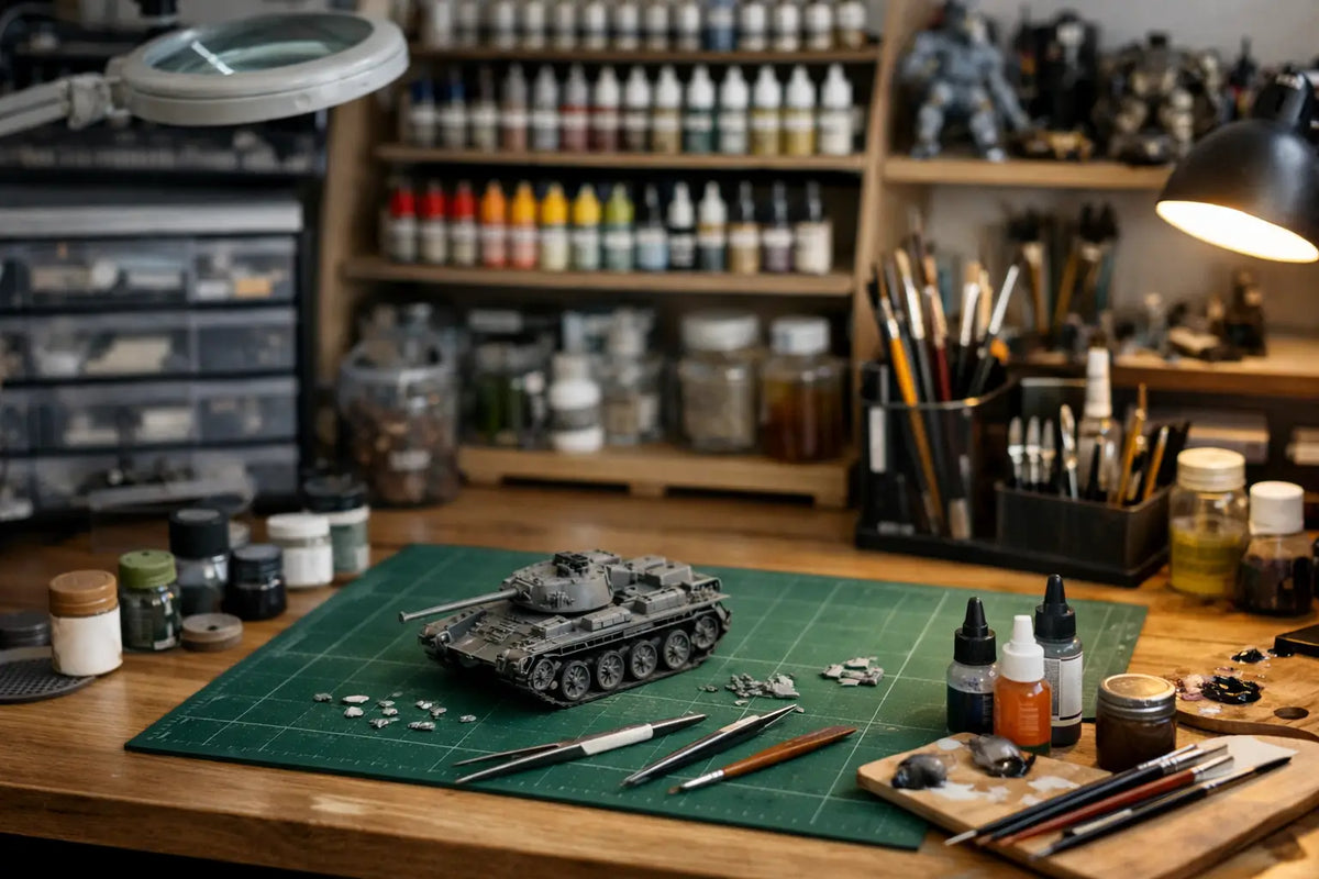 Hobby Desk Organisation That Works at the Bench