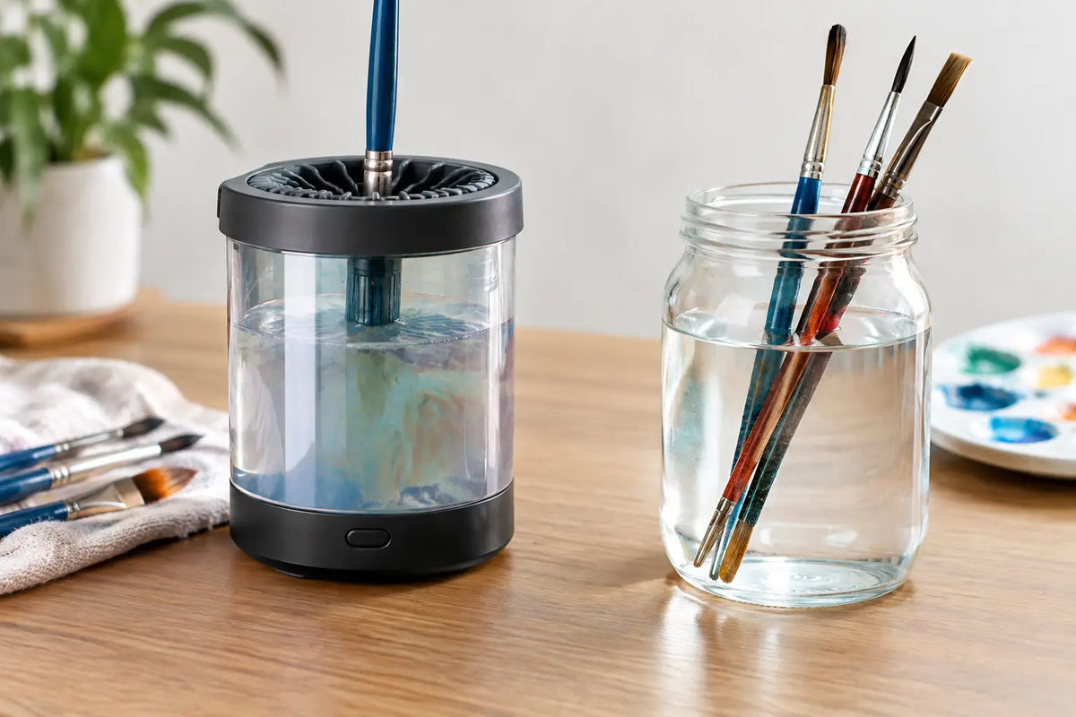 Brush Washer Versus Water Pot: Which Suits You?