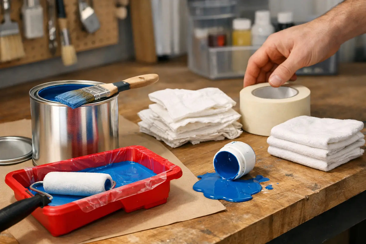 How to Prevent Paint Spills at Your Bench