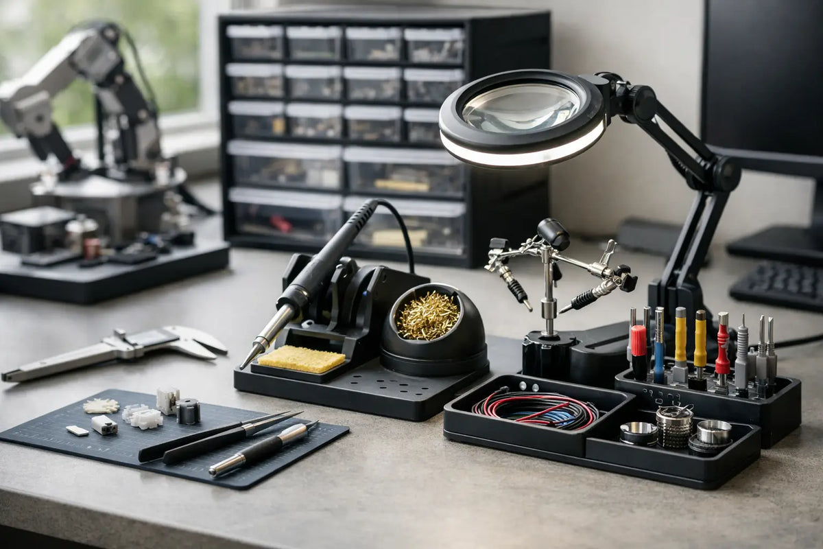 Model Bench Accessories That Earn Their Space