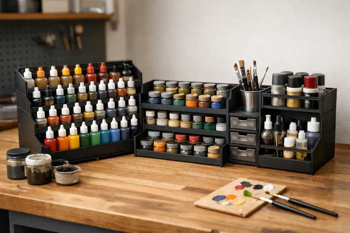 Modular Paint Organiser Review for Tidy Benches