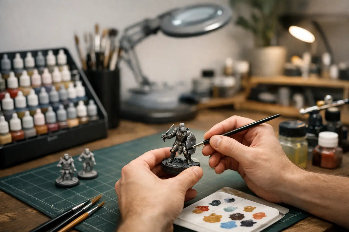 How to Reduce Clutter While Painting Models