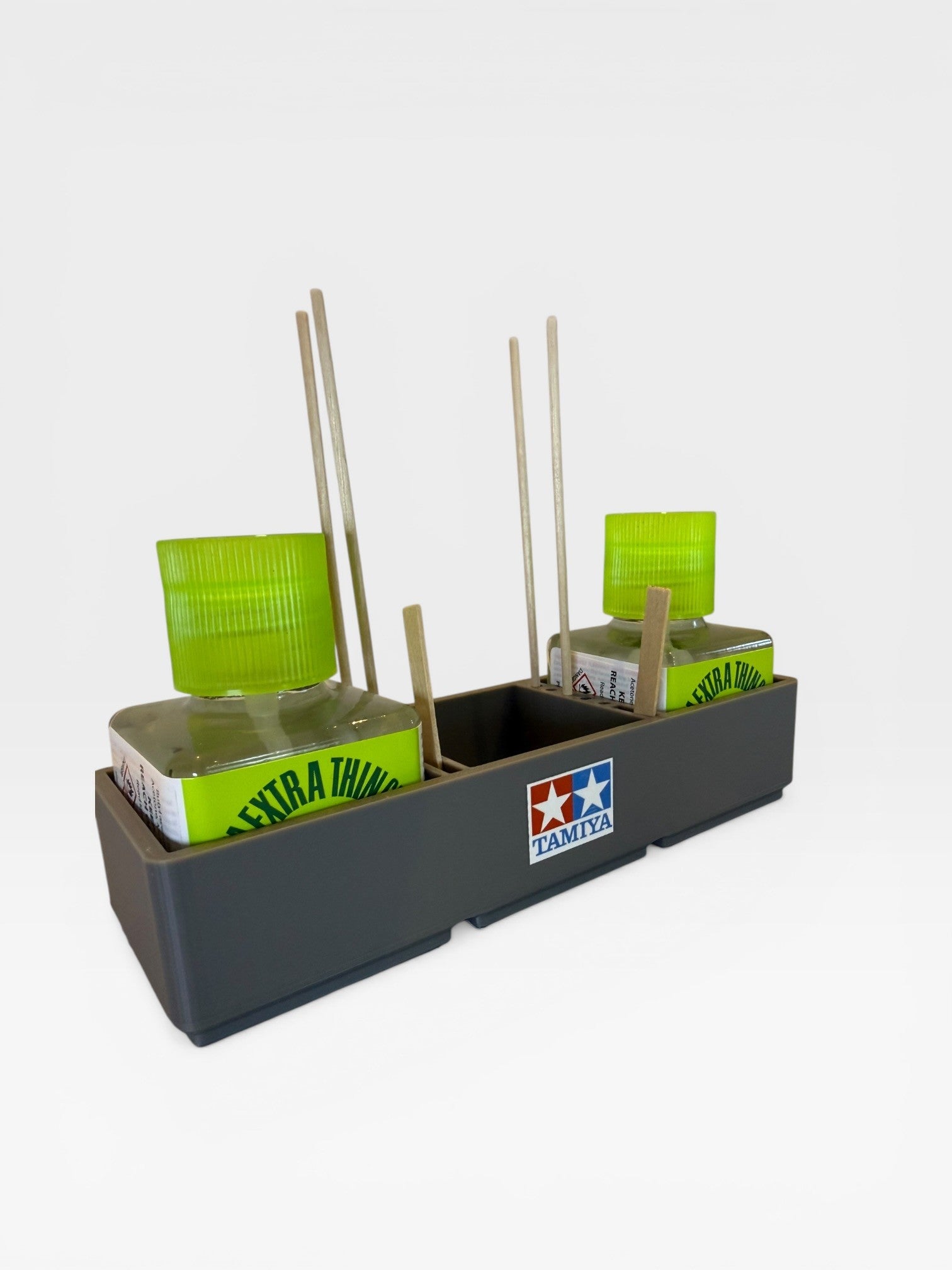 Pro Tamiya Cement Glue Holder + FREE 200x250 Base - 4 Sizes and 3 colours