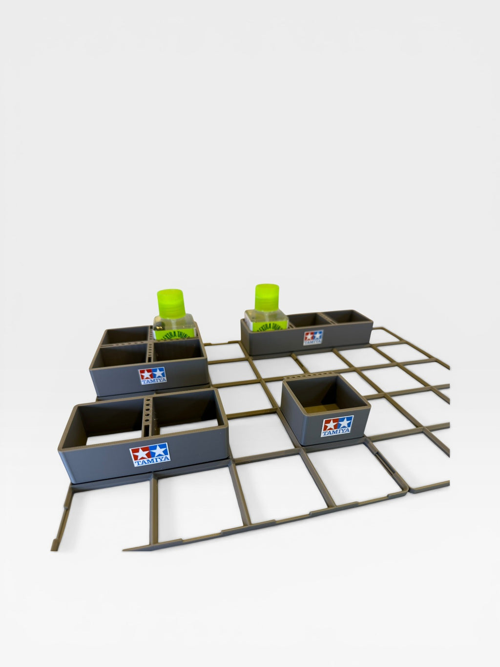 Pro Tamiya Cement Glue Holder + FREE 200x250 Base - 4 Sizes and 3 colours