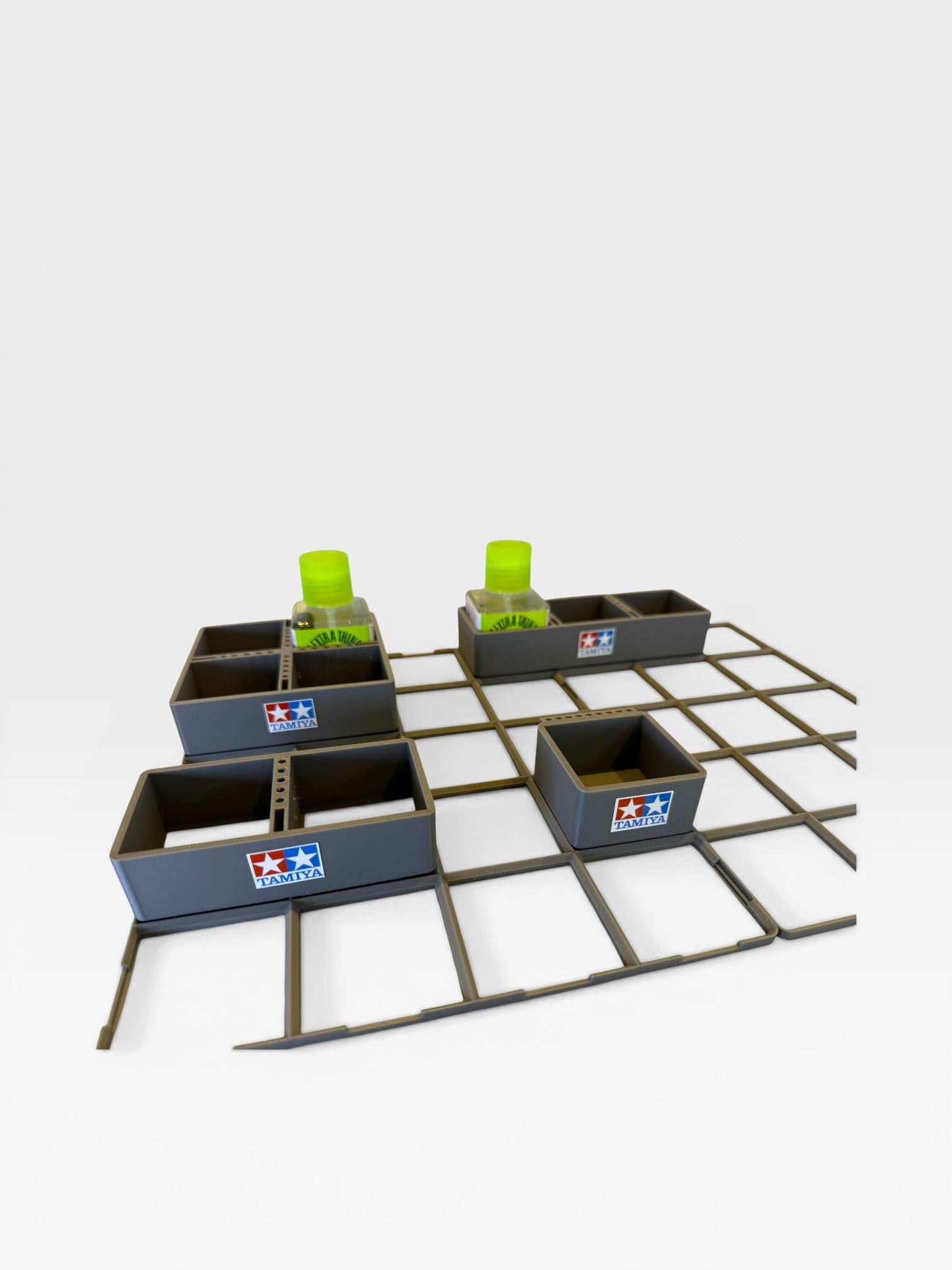 Pro Tamiya Cement Glue Holder + FREE 200x250 Base - 4 Sizes and 3 colours