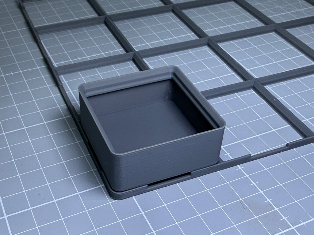Modular Stackable Storage Bins + FREE Base Grid - Scale Model Desk Organiser