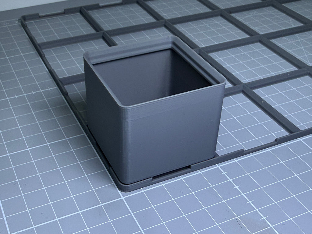 Modular Stackable Storage Bins + FREE Base Grid - Scale Model Desk Organiser