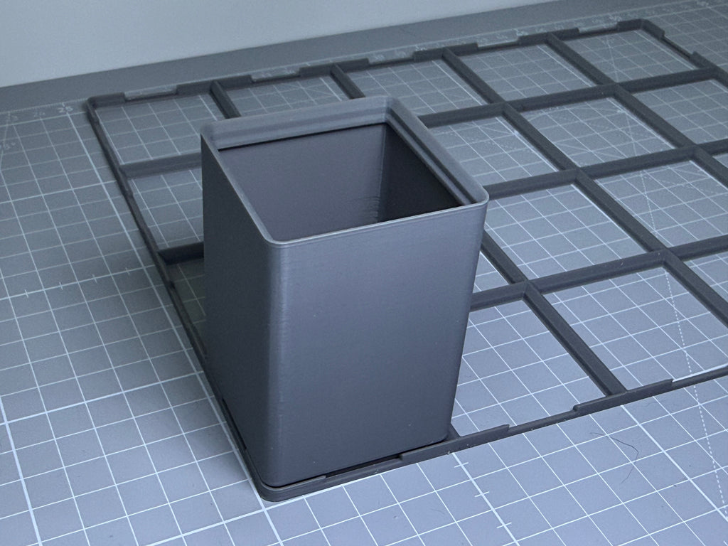 Modular Stackable Storage Bins + FREE Base Grid - Scale Model Desk Organiser