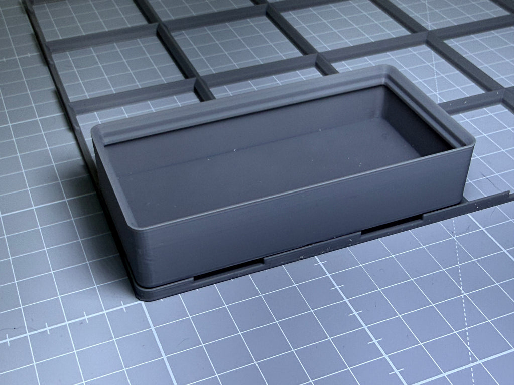 Stackable 3D Printed Bins 100x50  + Free Base - Desk Organiser