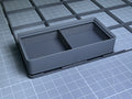 Stackable 3D Printed Bins 100x50 w/ Dividers + Base - Desk Organiser