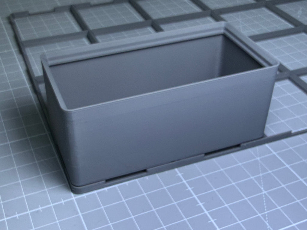 Stackable 3D Printed Bins 50x150 + FREE Base - Model Desk Organiser
