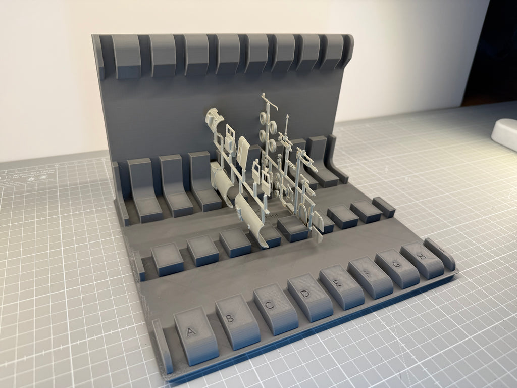 XL Sprue Organiser | Modular Workbench Organiser with Free Base