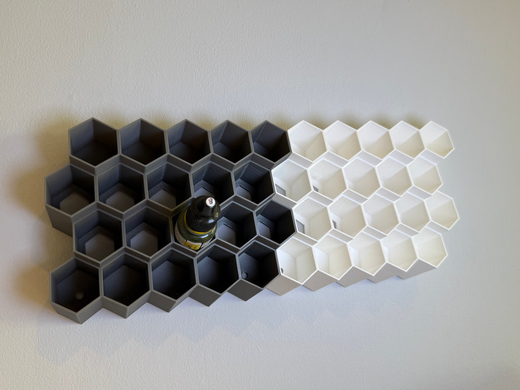 Hex Wall Paint Dropper Bottle Holder | Army Painter, Vallejo, AK and Hataka