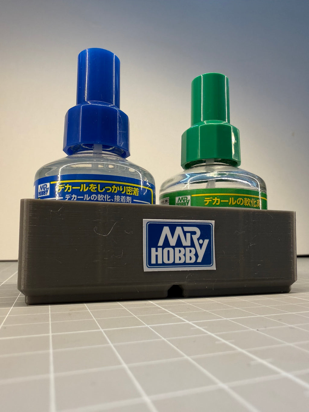 Mr. Hobby Decal Station with FREE Base | Mark Setter & Softer Bottle Holder | Modular Workbench Organiser | Scale Modelling Tools
